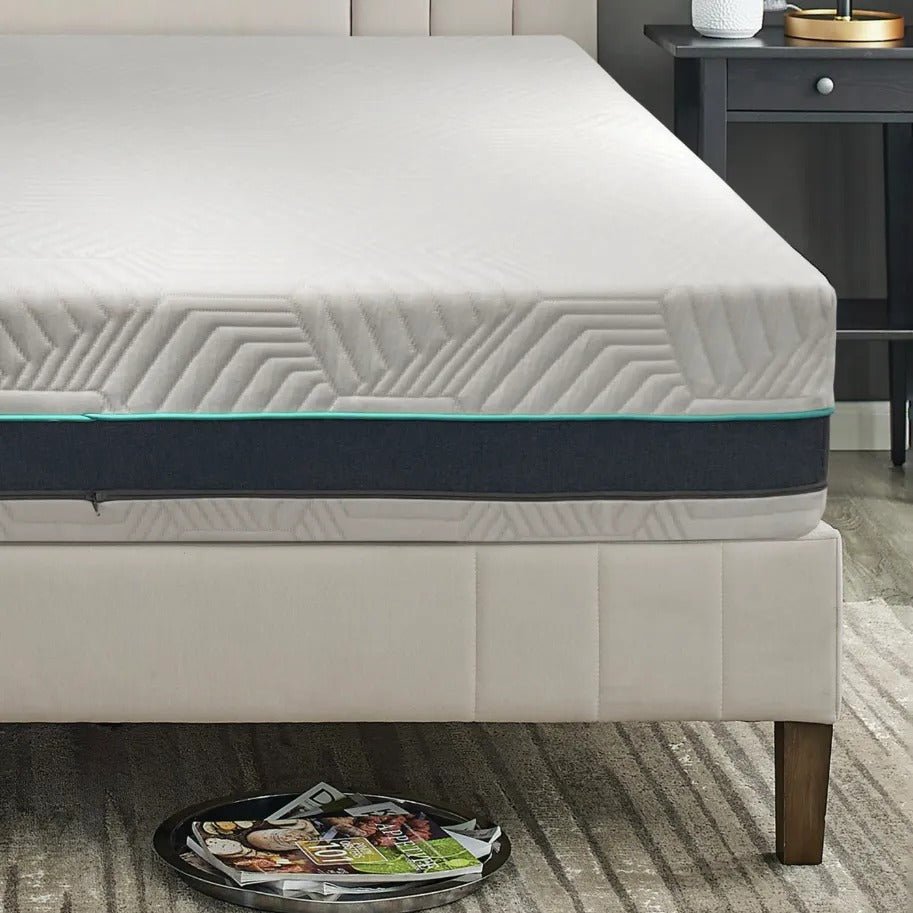 DOMS 12 Inch Medium Plush Gel Memory Foam Mattress Close