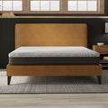 Doms 8 Inch Gel Infused Memory Foam Mattress Front View In Bedroom