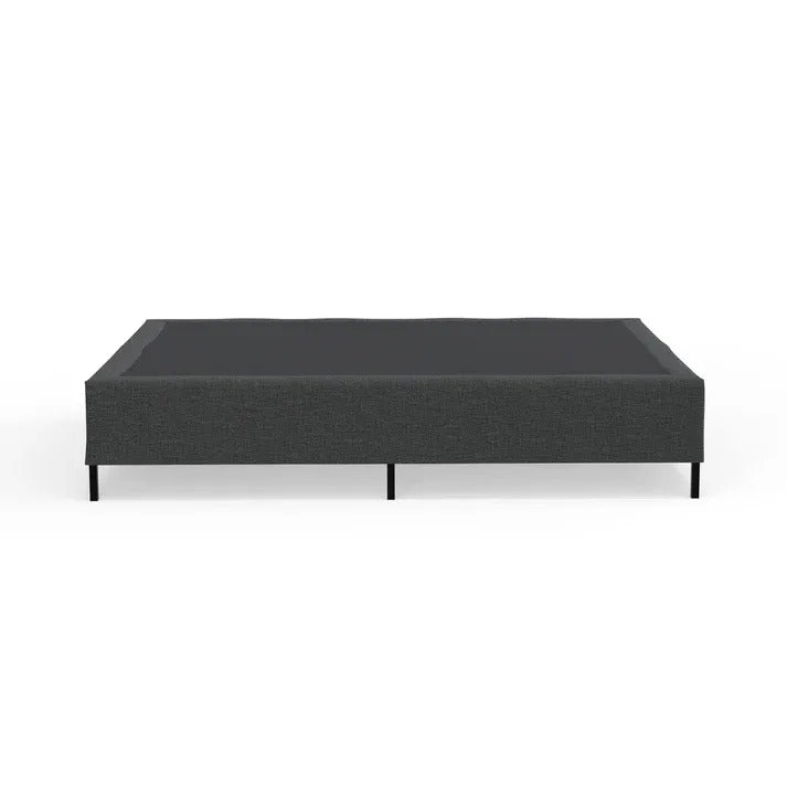 Doms Heavy Duty Metal Platform Bed Frame Side View On White Background